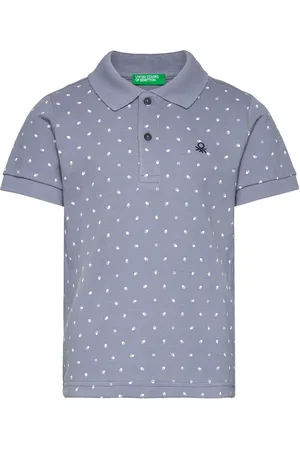 Benetton H/S Polo Shirt Blue