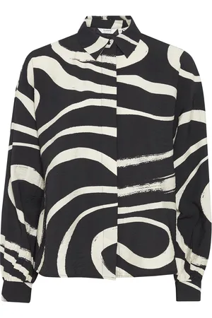 B YOUNG Byibine Aop Shirt 2 - Black