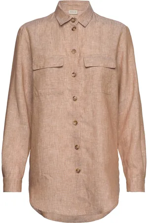BALMUIR Sahara Linen Shirt Brown