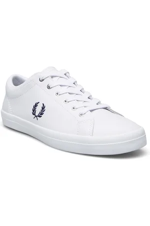 Fred Perry Baseline Leather White