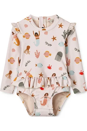 Liewood Sille Baby Printed Swimsuit Cream