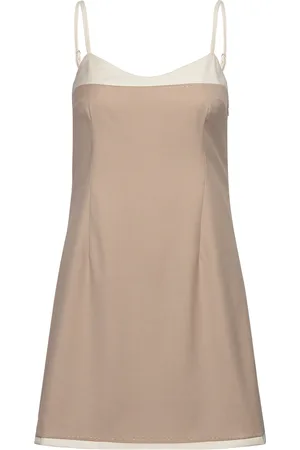 REMAIN Birger Christensen Two Color Mini Dress Beige