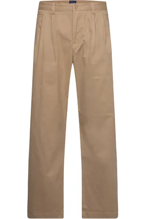 GANT Relaxed Pleated Chinos Beige