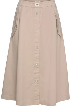 Esmé Studios Essophia Midi Skirt Beige