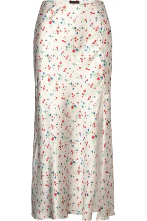 Bardot Anine Satin Skirt Cream