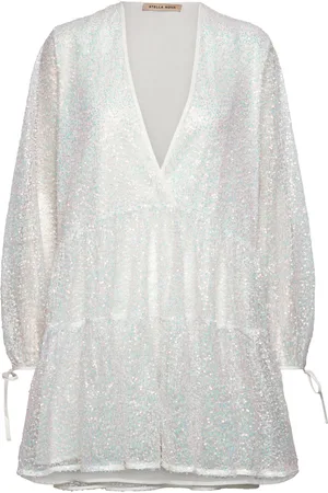 Stella Nova Sequins Mini Dress White