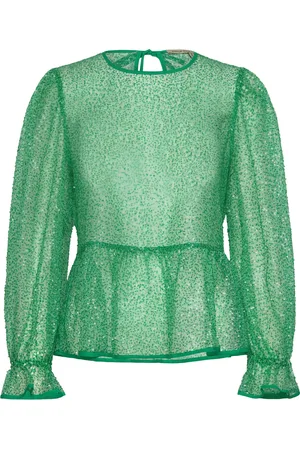 Stella Nova Sequins Blouse Green