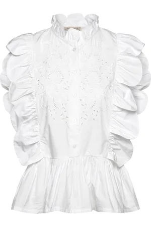 Stella Nova Embroidery Anglaise Top White