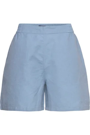 Lexington Ruby Linen Blend Shorts Blue