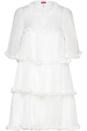 Crās Flowcras Dress White