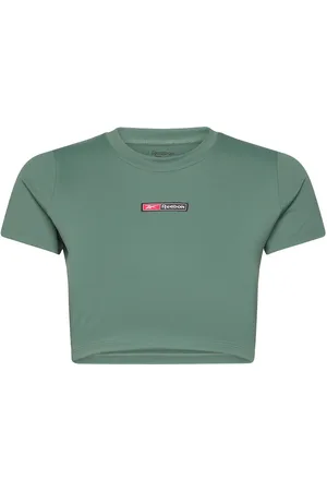 Reebok Lux Bold Crop Tee Green
