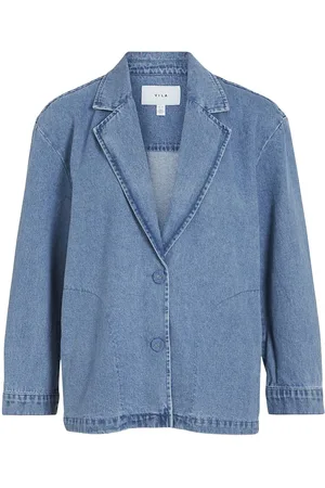 VILA Vikiano L/S Denim Blazer Lbd/R Blue