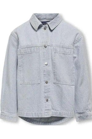 ONLY Koggina L/S Stripe Pocke Jacket Pnt Blue