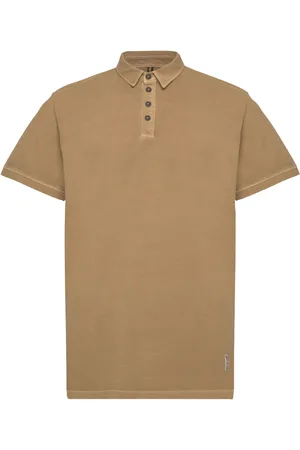 Fat Moose Landon Cotton Pique Polo Ss Khaki
