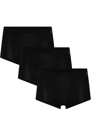 URBAN QUEST 3-Pack Women Bamboo Shorts Brief Black
