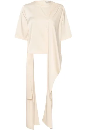 Gestuz Harpergz Knot Blouse Cream