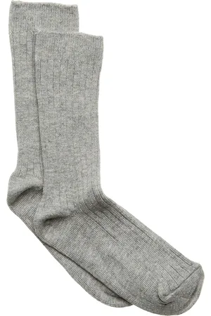 Melton Sock - Rib - All S Grey