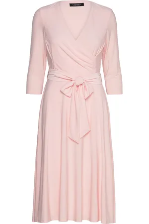 Ralph Lauren Surplice Jersey Dress Pink