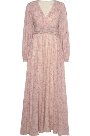 By Malina Lamia V-Neck Maxi Dress Pink