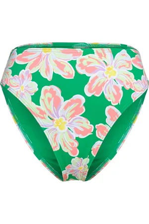 By Malina Sirine High Rise Bikini Bottoms Green