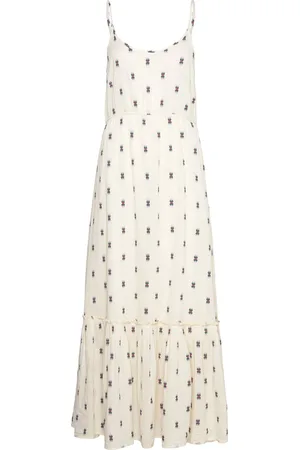 Lollys Laundry Unoll Maxi Dress Sl Cream