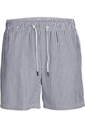 JACK & JONES Jpstfiji Jjswim Seersucker Ss24 Ly Jack & J S Navy