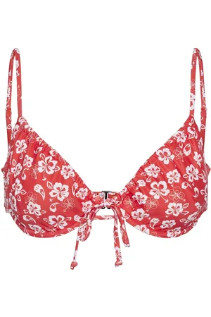 Pieces® Pcanna Bikini Cup Bra Top Sww Bc Red
