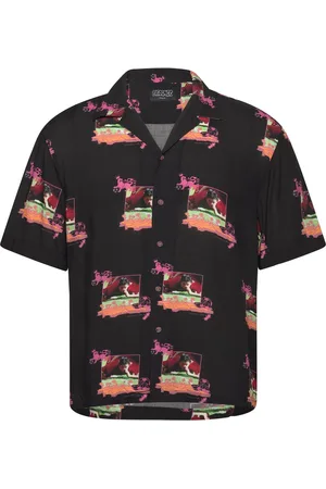 PAS DE MER Robbie Flower Shirt Black