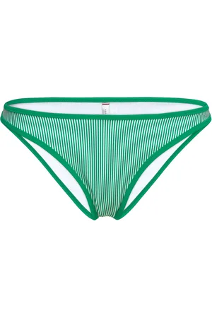 Tommy Hilfiger Cheeky High Leg Bikini Print Green