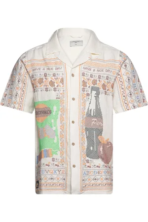Percival Meal Deal Cross Stitch Shirt White