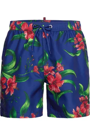 Superdry Hawaiian Print 17 Swim Short Blue
