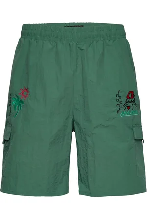 PAS DE MER Postcard Shorts Green