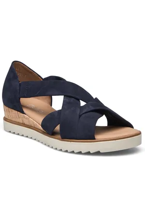 Gabor Wedge Sandal Navy