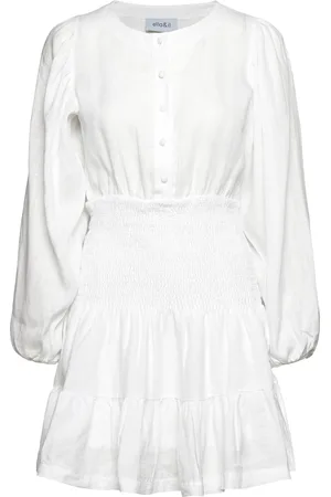 Ella&il Martine Linen Dress White