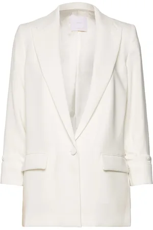 MANGO Tailored Jacket With Turn-Down Sleeves Beige