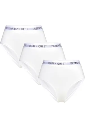 URBAN QUEST 3-Pack Women Bamboo Maxi Brief White