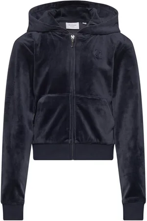 Juicy Couture Tonal Zip Through Hoodie Navy