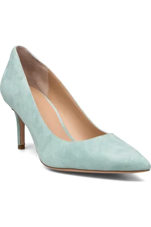 Ralph Lauren Lanette Suede Pump Blue