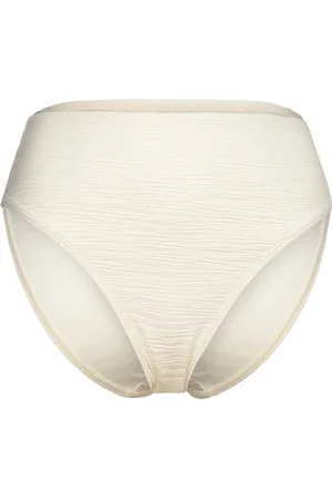 By Malina Lisa High Rise Bikini Bottoms Cream