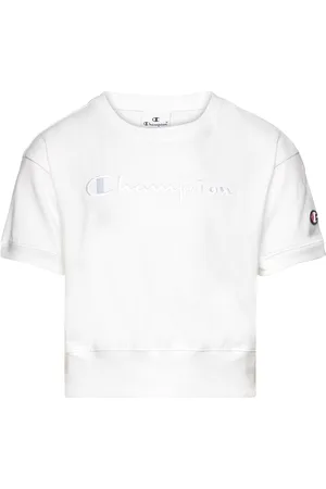 Champion Crewneck Croptop T-Shirt White