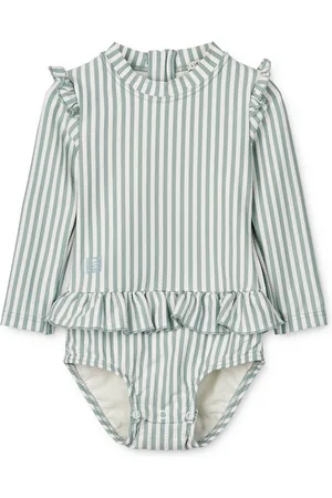Liewood Sille Baby Seersucker Swimsuit Blue