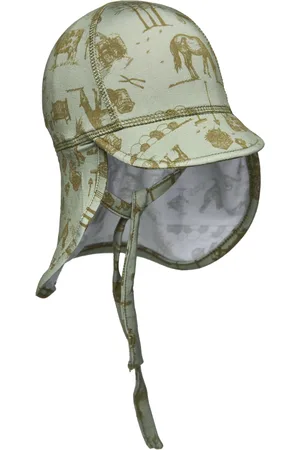 Mikk-Line Summerhat Cap Long Neck - Aop Bamboo Green