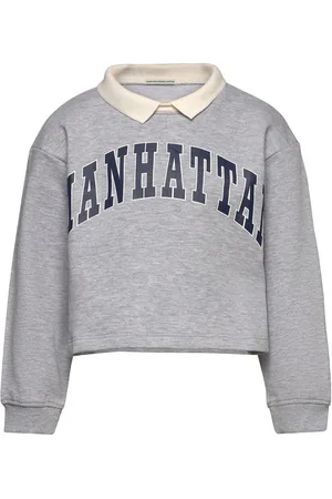TOM TAILOR Cropped Polo Sweat Grey