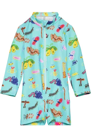 Bobo Choses Baby Funny Insects All Over Swim Overall Blue