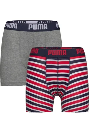 PUMA Boys Basic Boxer Printed Strip Patterned