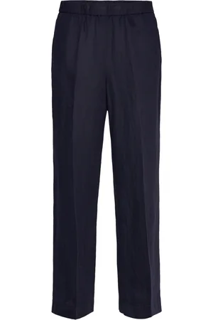 GANT Rel Linen Blend Pull On Pants Blue