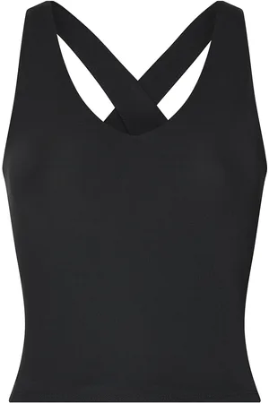 GIRLFRIEND COLLECTIVE Float Zoe Tank, Cross-Back Black