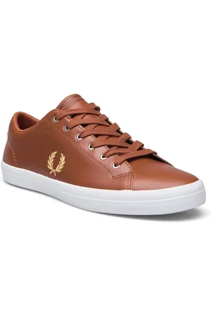 Fred Perry Baseline Leather Brown