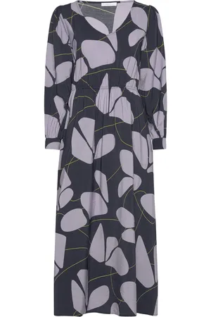 Tamaris Candela Printed Maxi Dress Blue
