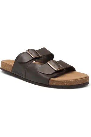 JACK & JONES Jfwlouis Leather Sandal Jack & J S Brown